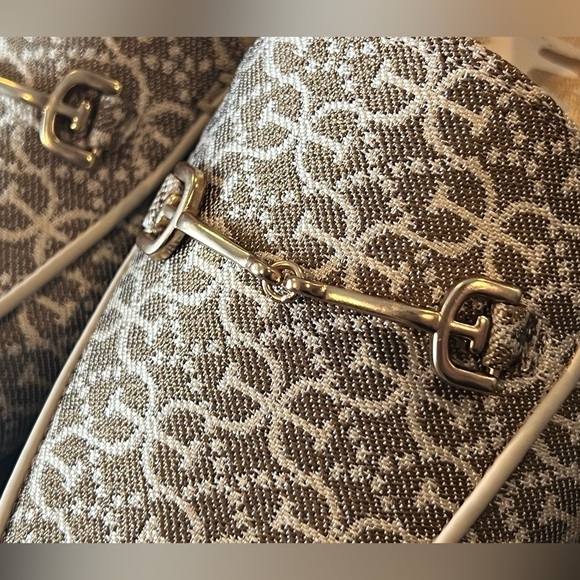 S57. NEW SAM EDELMAN LORAINE BIT LOAFER BEIGE JACQUARD 5M/EU35 - Picture 7 of 11